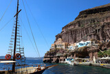 Santorini, Greece: the old port at Fira.