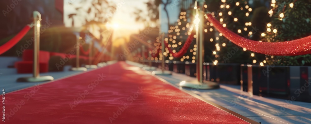 Glamour Unveiled: Red Carpet Unfurls in Front of a Majestic Stage, Setting the Scene for a Spectacular Movie Premiere Glamour Unveiled: Red Carpet Unfurls in Front of a Majestic Stage, Setting the Scene for a Spectacular Movie Premiere