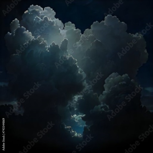 blue sky with clouds