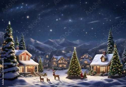 christmas tree in the city