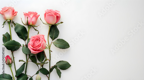 Beautiful bouquet of flowers on a white background