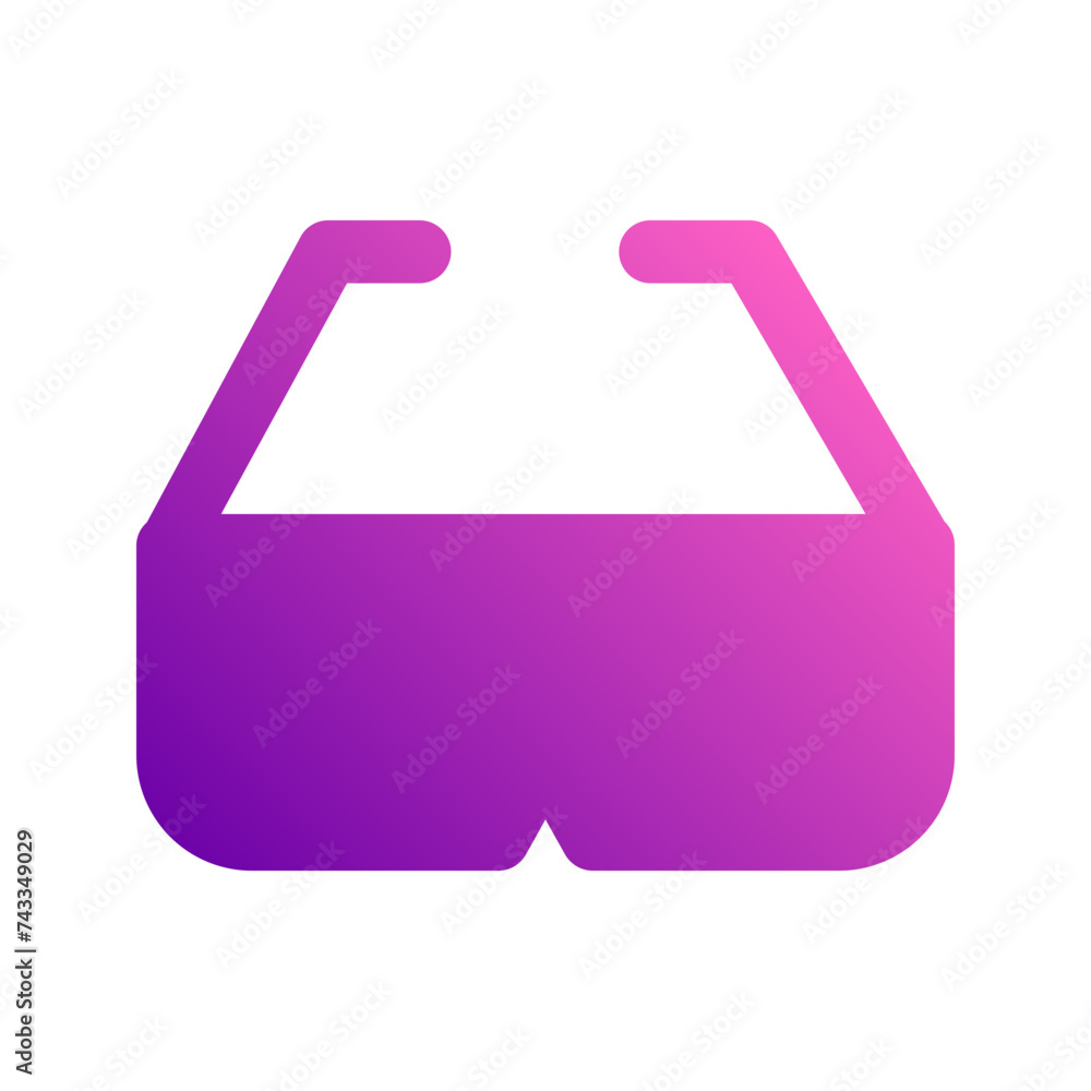 Obraz premium 3d glasses gradient icon