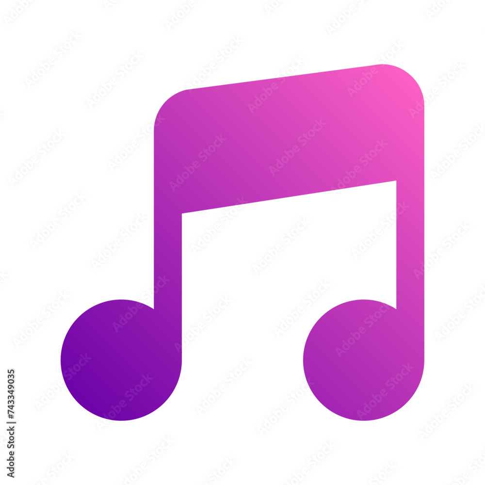music note gradient icon music note gradient icon