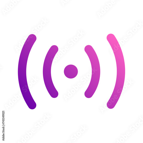 live streaming gradient icon