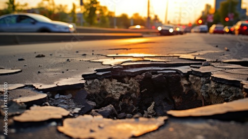 Roads were badly damaged due to natural disasters, causing land transportation routes to be cut off.
