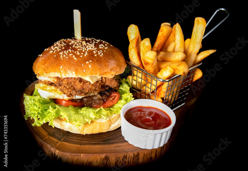 This is very beautiful Burger Close-up photography.