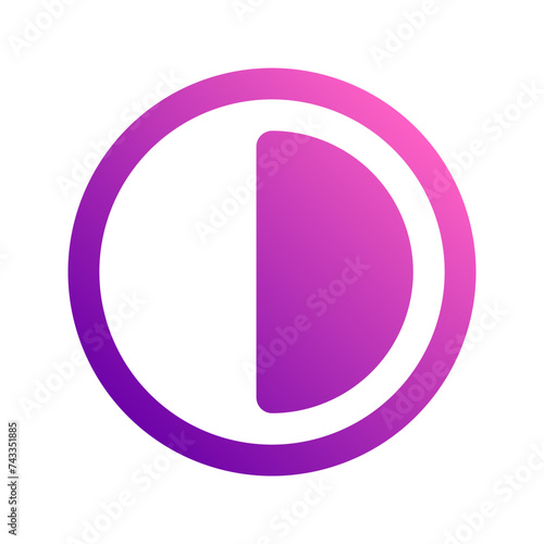 contrast gradient icon