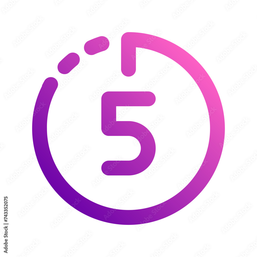 timer gradient icon timer gradient icon