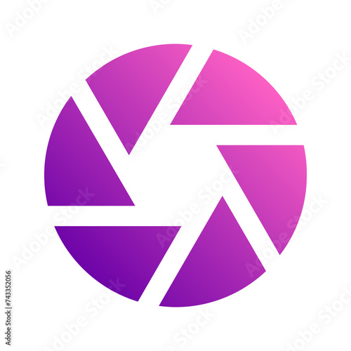 shutter gradient icon