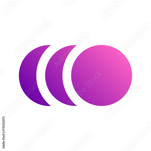 slow motion gradient icon
