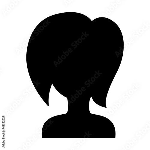 Woman hairstyle icon