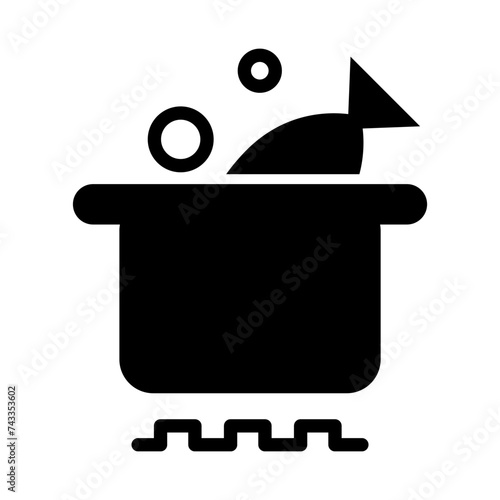 Boiled fish icon