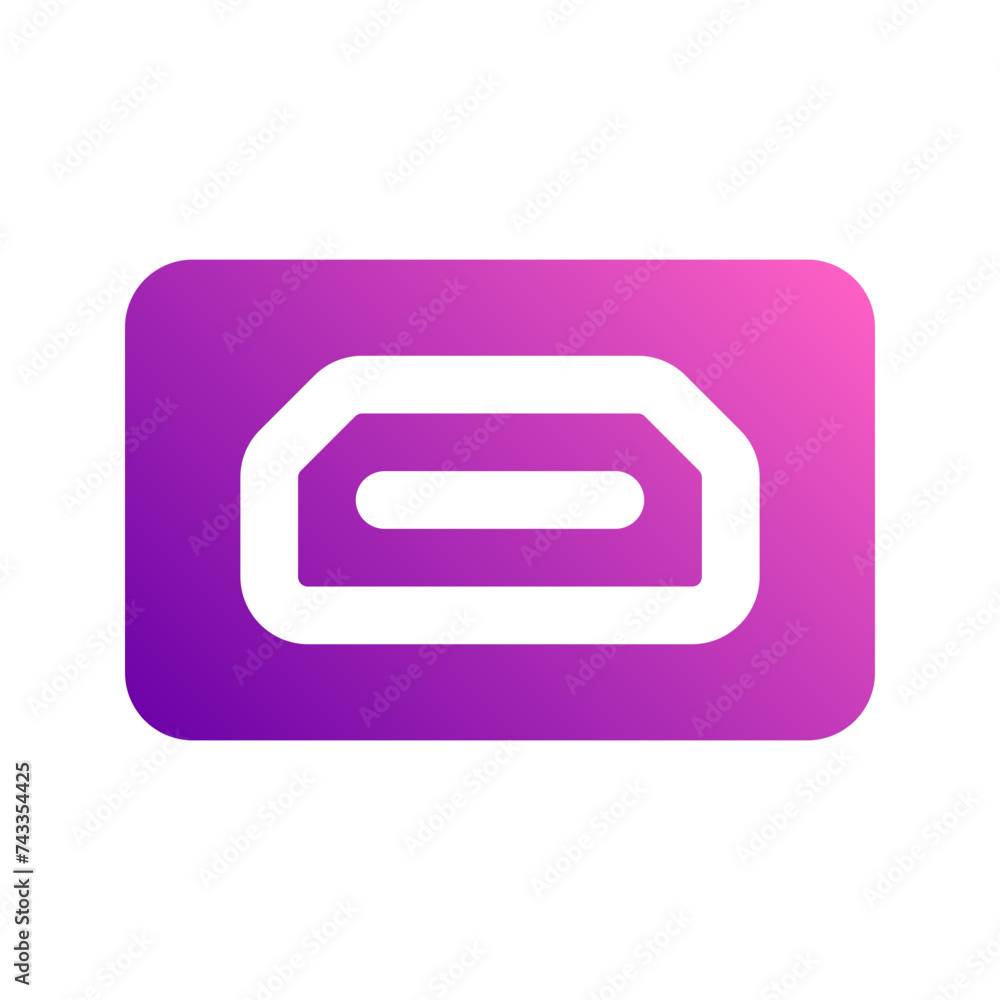 hdmi port gradient icon hdmi port gradient icon