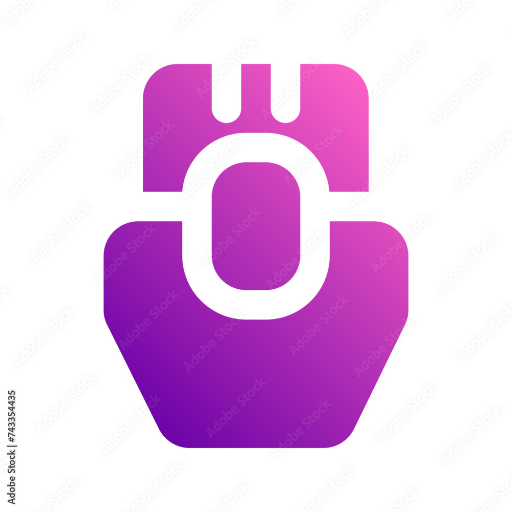 Obraz premium ethernet gradient icon