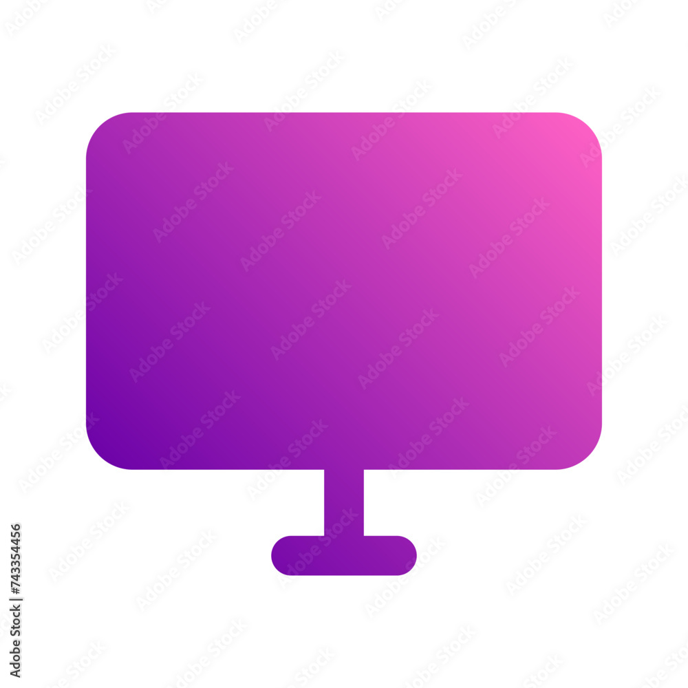 monitor gradient icon monitor gradient icon