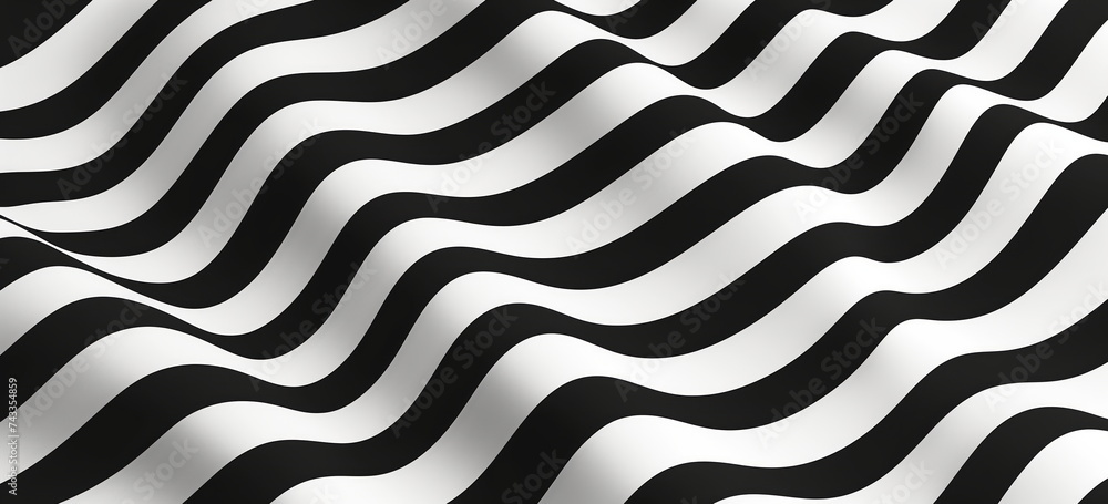 Black and white stripes abstract design background. Black and white stripes represent a rhythmical curve surface.
Black and white stripes abstract design background. Black and white stripes represent a rhythmical curve surface.