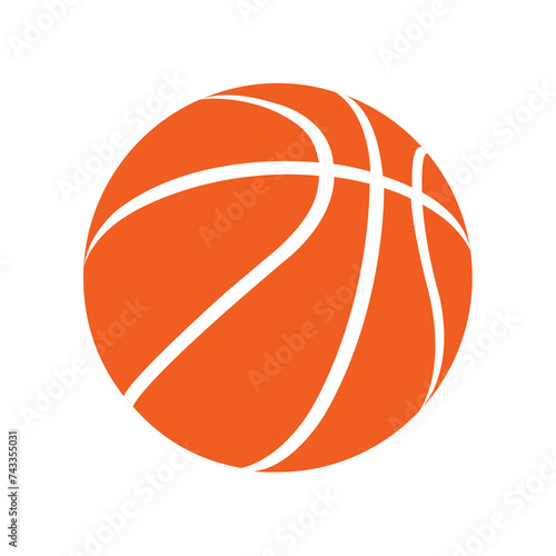 Basketball, ball,sport game vector illustration isolated on white background. classic modern diseign © Dadee