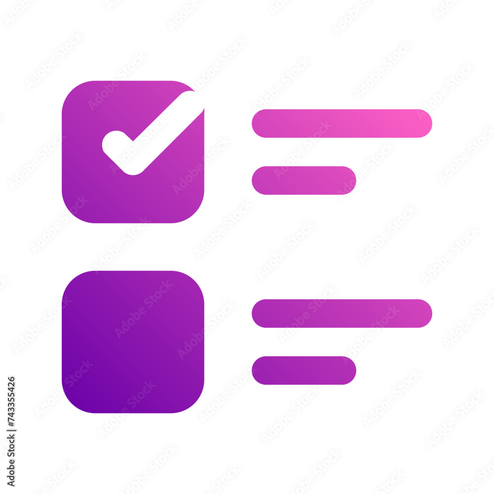 tasks gradient icon tasks gradient icon