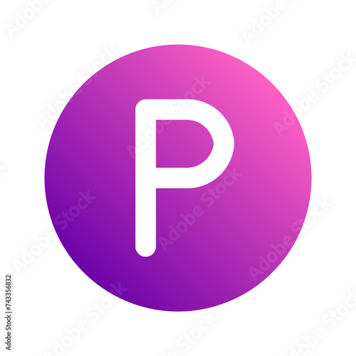penny gradient icon