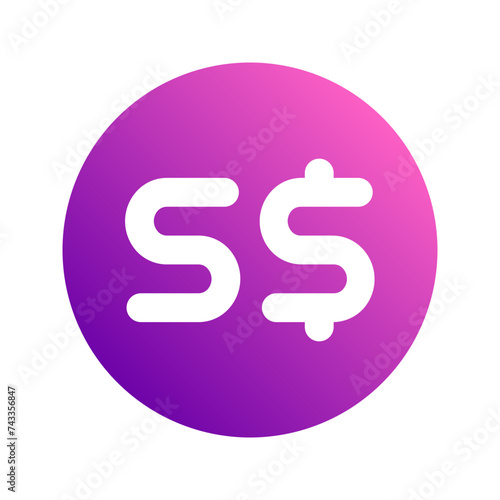 Photography singapore dollar gradient icon