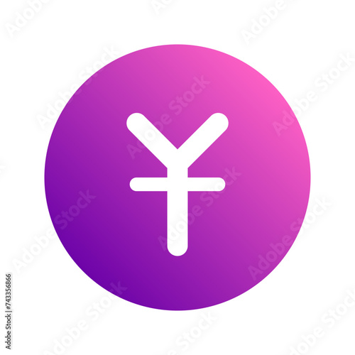 yen gradient icon