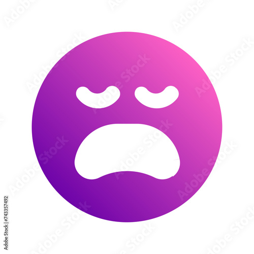 disappointed gradient icon