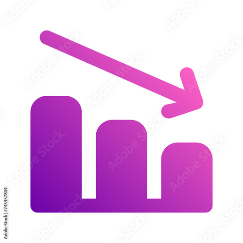 decrease gradient icon