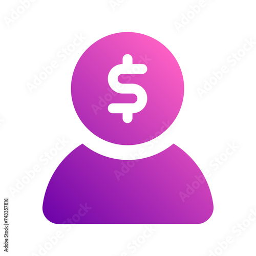 financial advisor gradient icon