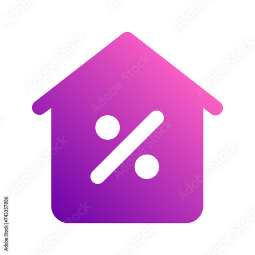 mortgage gradient icon