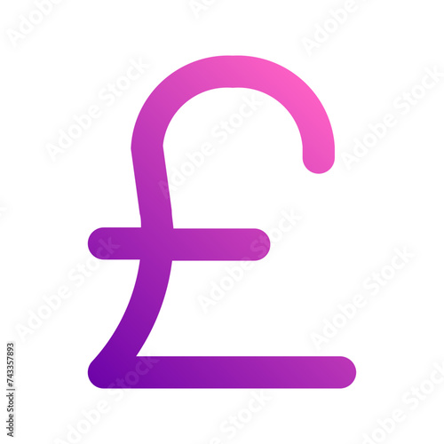 pounds gradient icon