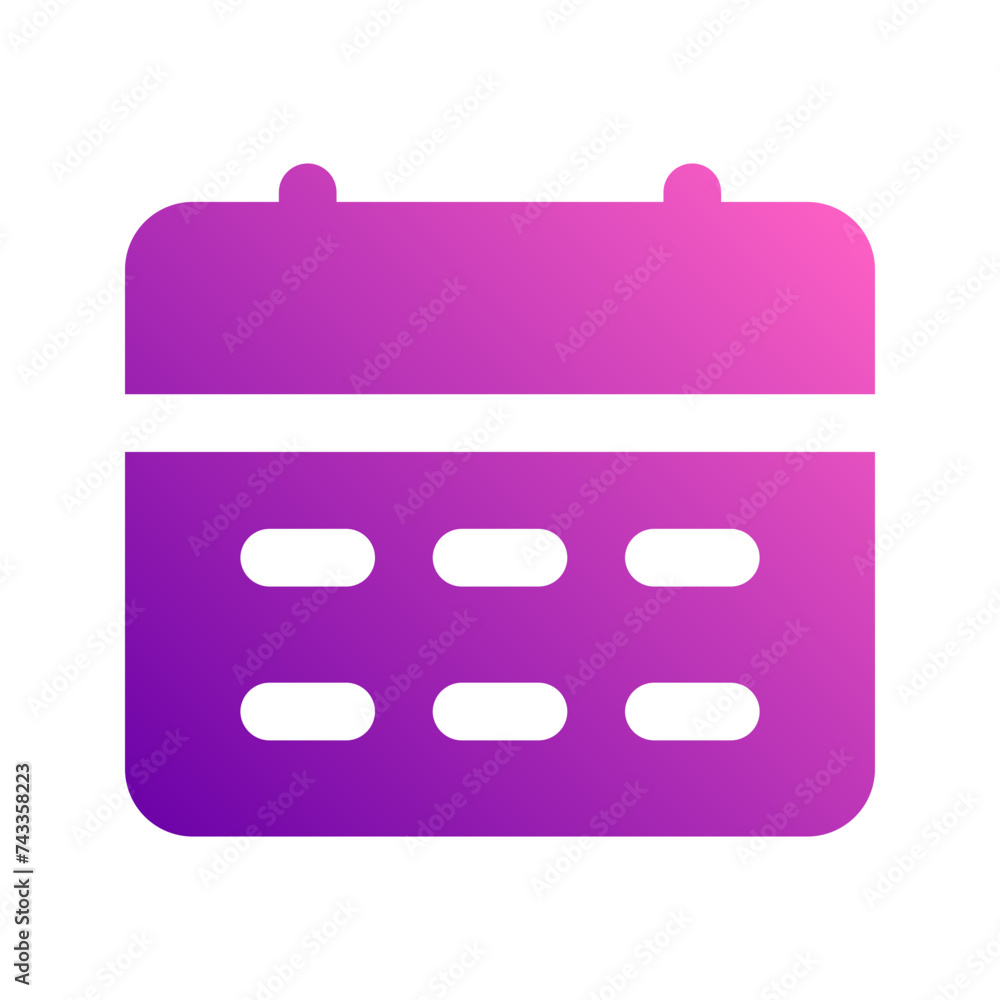 calendar gradient icon calendar gradient icon