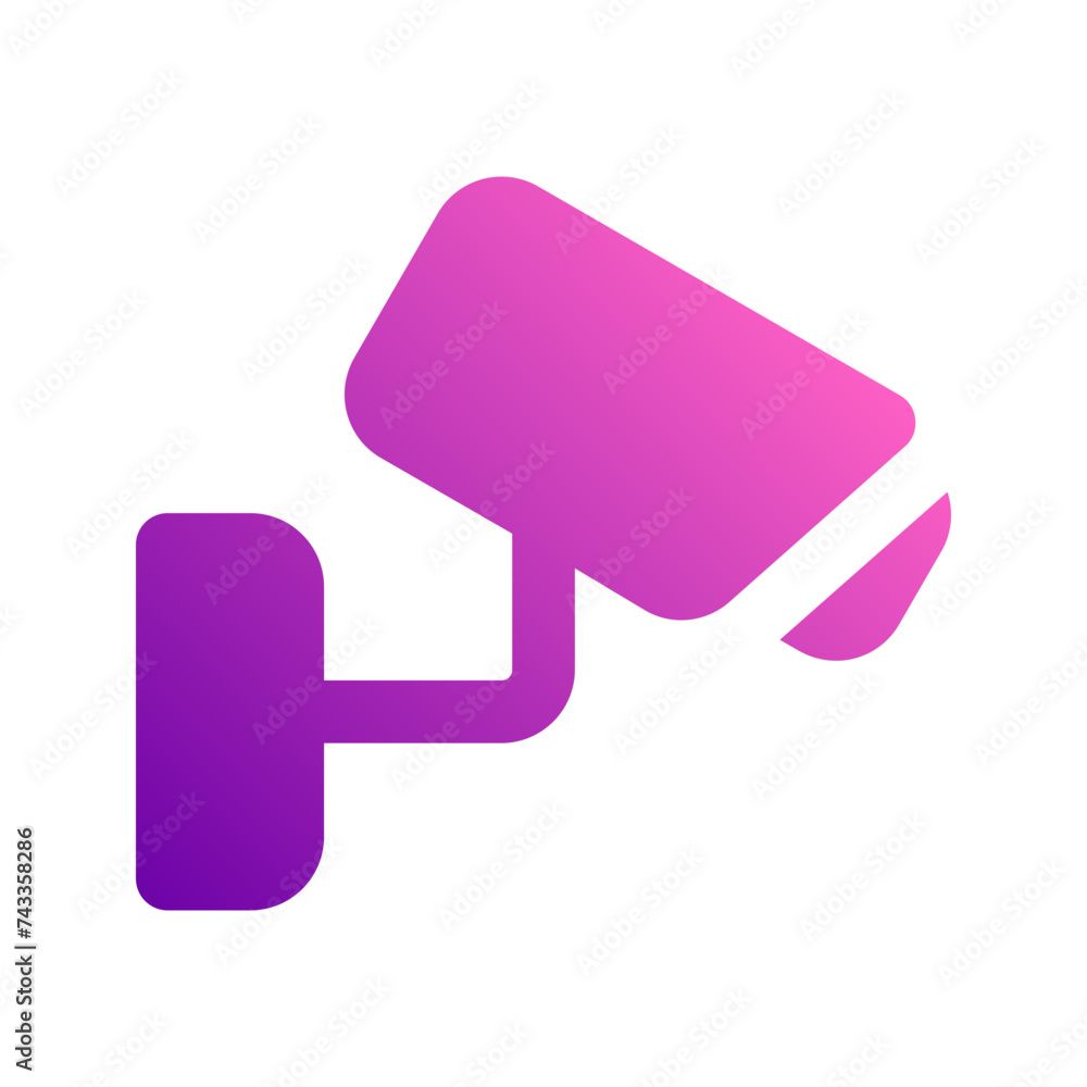 cctv camera gradient icon cctv camera gradient icon