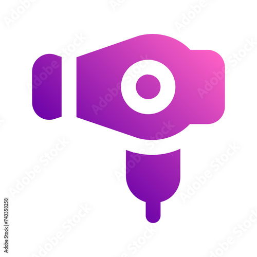 hairdryer gradient icon