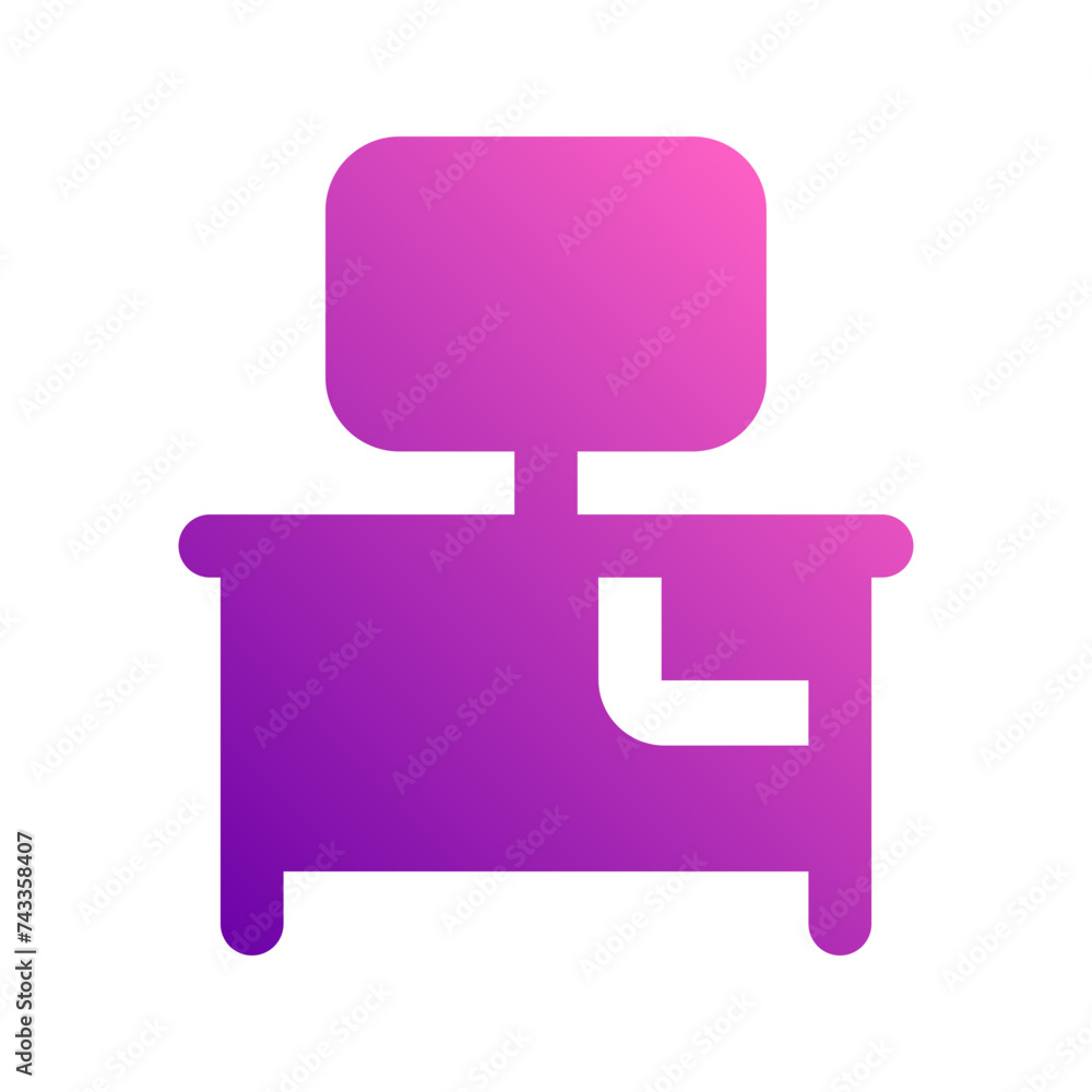 work table gradient icon