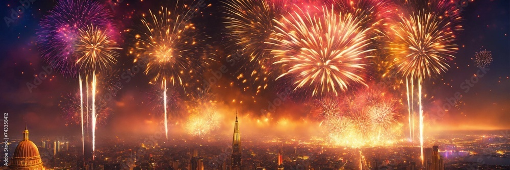 fireworks in the night sky fireworks in the night sky