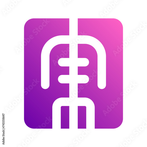 x ray gradient icon