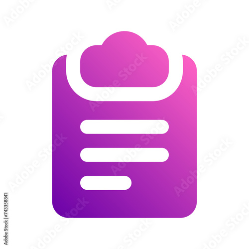 clipboard gradient icon