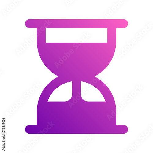 sand clock gradient icon