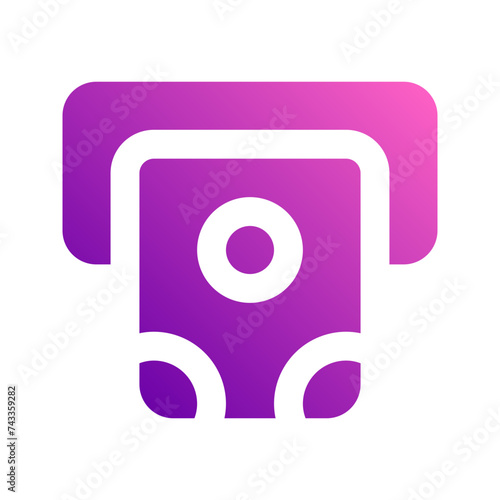 withdraw gradient icon