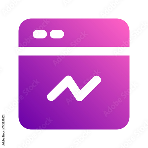 analytics gradient icon