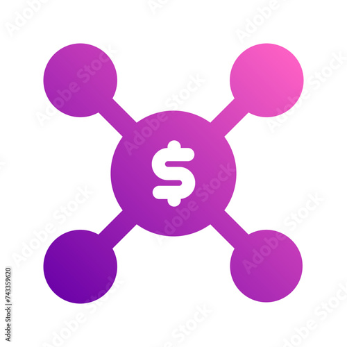 affiliate marketing gradient icon