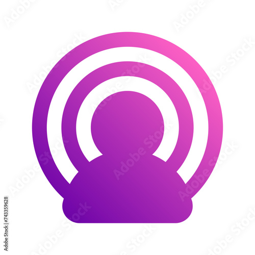 influencer gradient icon