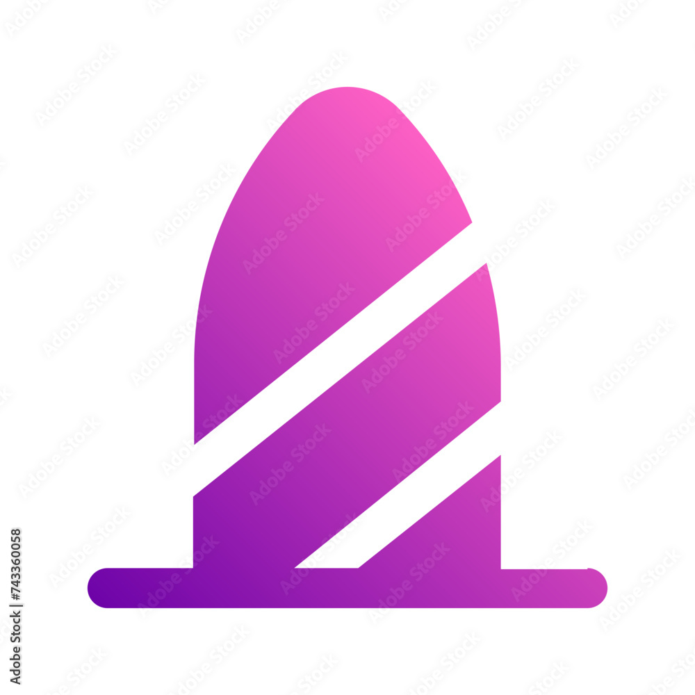 Surfboard gradient icon Surfboard gradient icon