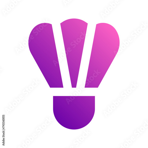 shuttlecock gradient icon