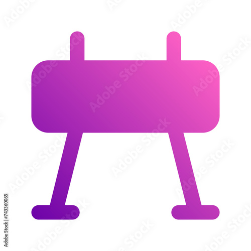 vaulting horse gradient icon