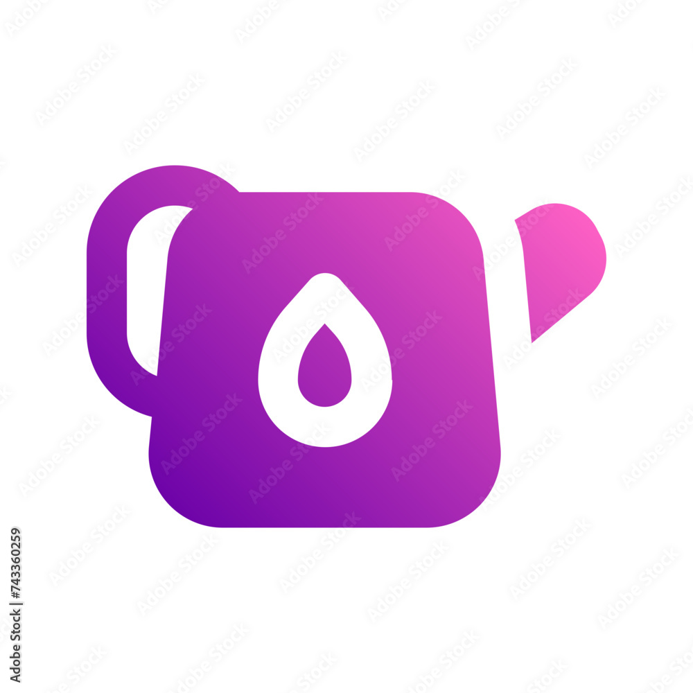 watering can gradient icon watering can gradient icon