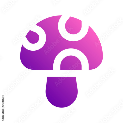 mushroom gradient icon