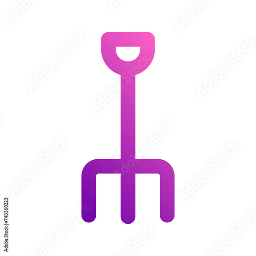 pitchfork gradient icon