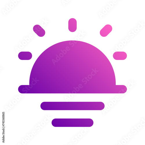 sunset gradient icon