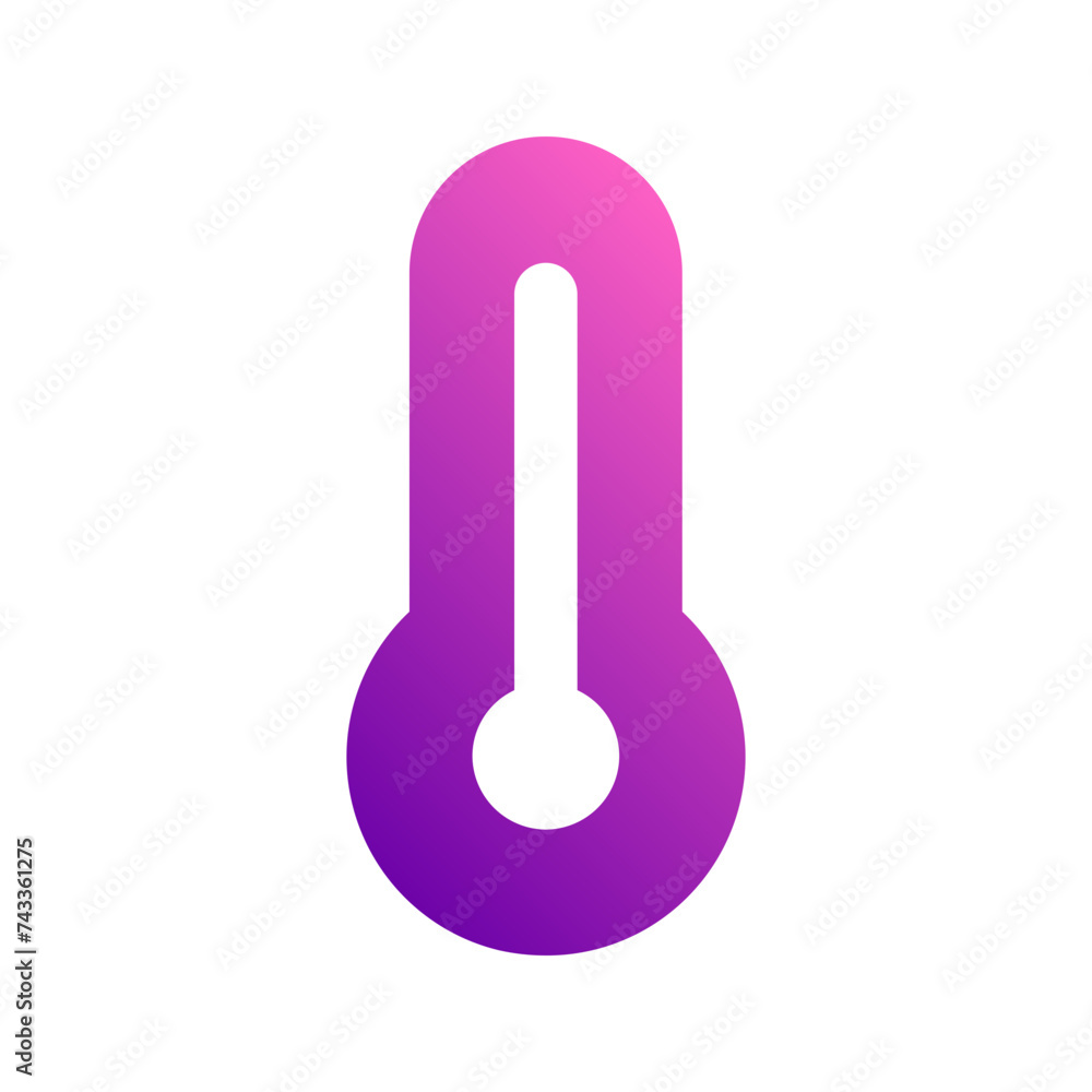 thermometer gradient icon thermometer gradient icon
